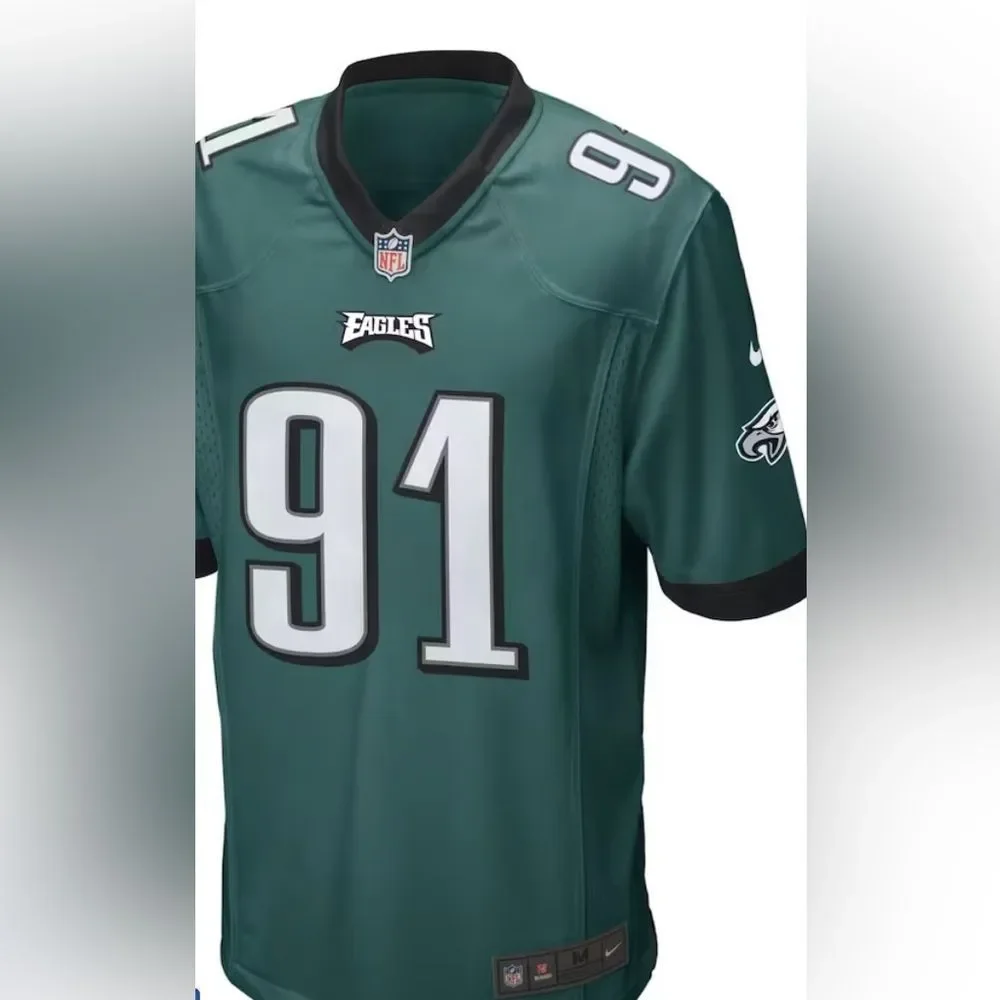 Nike Fletcher Cox Philadelphia Eagles Game Jersey Midnight Green. NWT SIZE M
